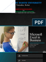 Microsoft Excel in Business