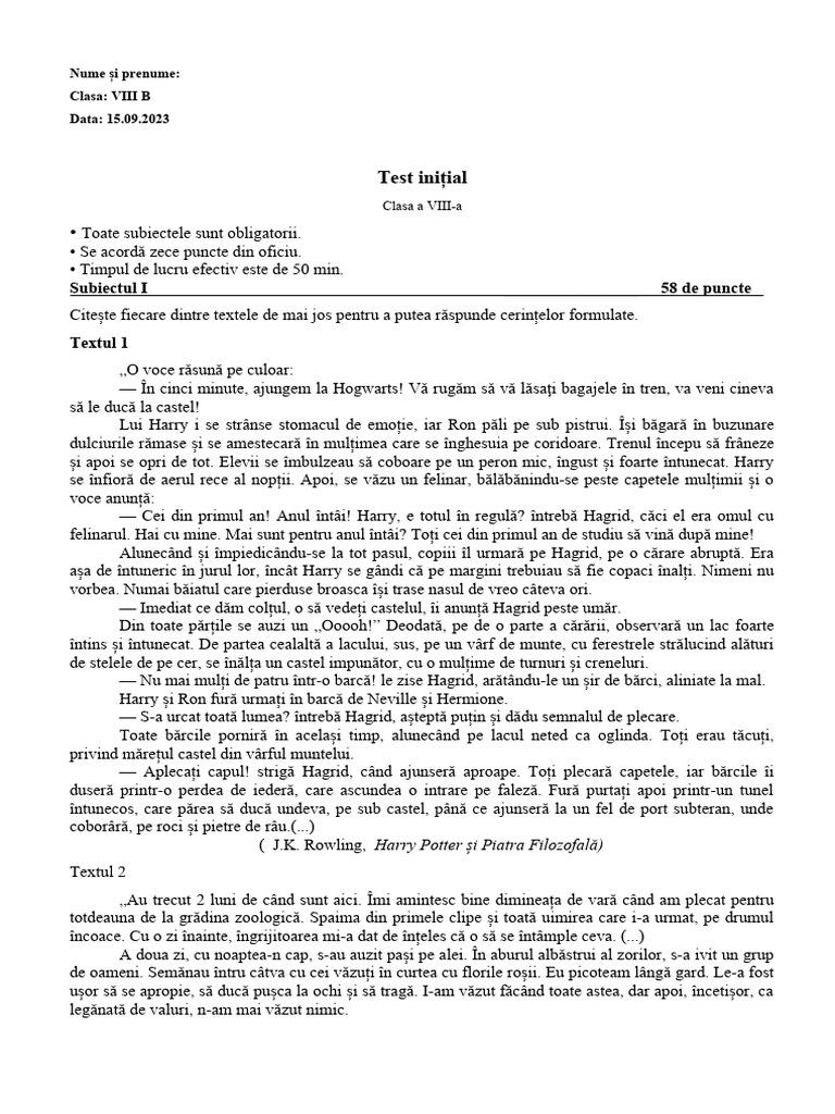 5 Test Initial 8 | PDF