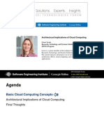 Architectural Implications of Cloud Computing: Grace Lewis Research, Technology and Systems Solutions (RTSS) Program