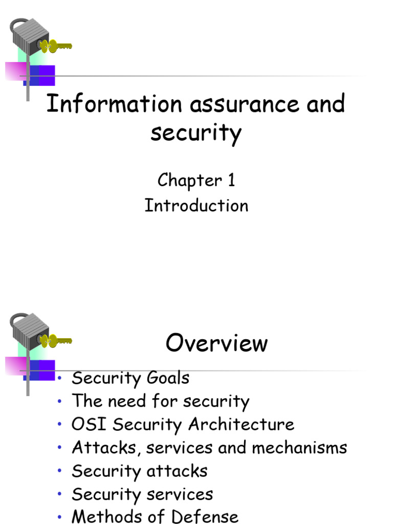 ISA Chapter One | PDF | Information Security | Security