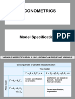 Lecture - Model Specification