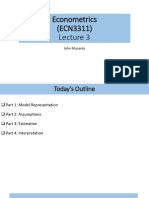 ECN3311 Lecture 3 and 4