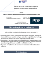 Mémoire de Licence - Analyse de L'impact de L'aide Publique Au Développement de La Banque Mondiale Au Niger