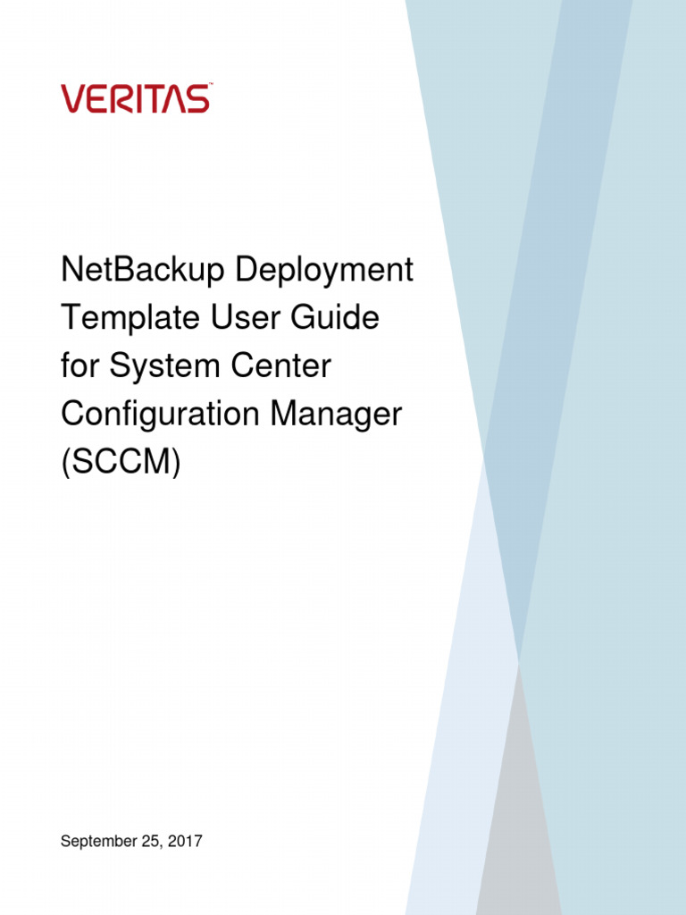 SCCM NetBackup Client Deployment User Guide | PDF | Server (Computing ...
