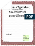 Certificate of Appreciation 20