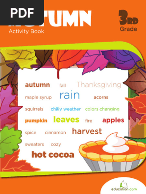 Autumn Activity Book Workbook