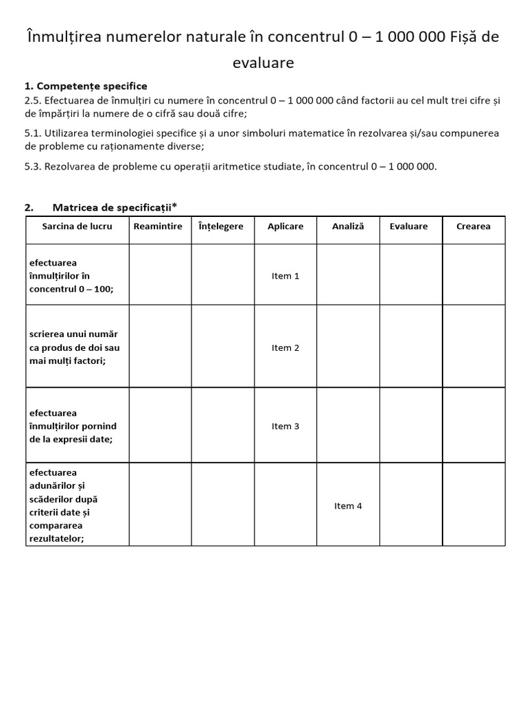 Inmultire | PDF