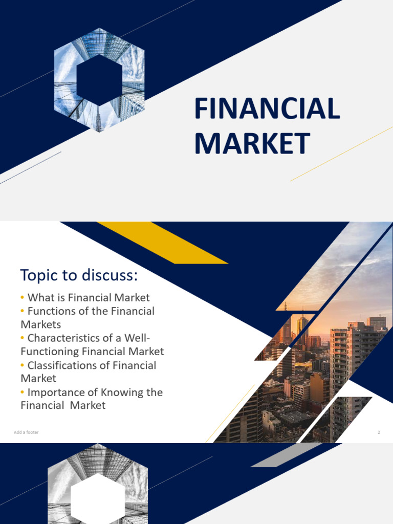 Understanding Financial Markets: Functions & Classifications | PDF ...