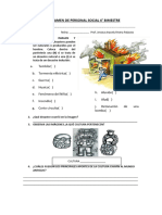 4 Bimestre de Examen de Personal Social