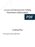 Numerical Exercises for Cutting Parameters Optimization