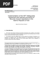 United Nations IAEA Report on Iran Nuclear Capabilities 8 Nov 2011
