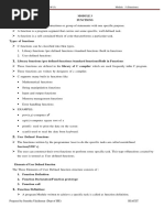 Module-3 Functions