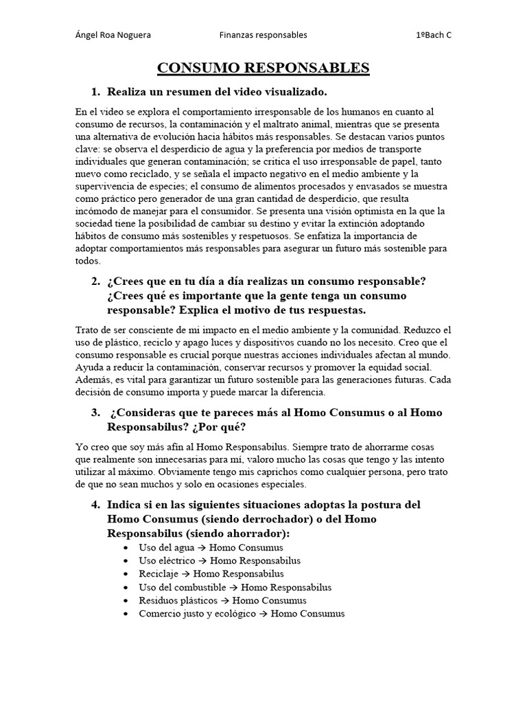 Consumo Responsable Descargar Gratis Pdf Consumo Economía