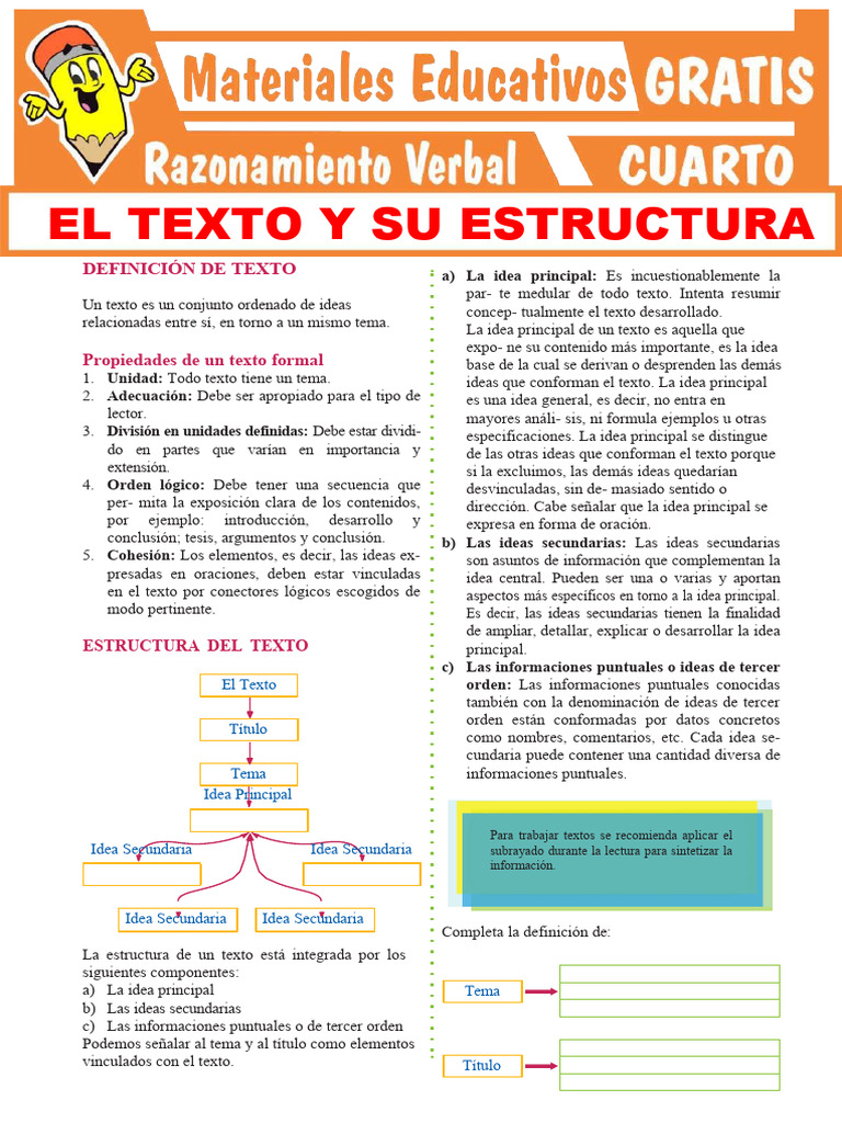 Estructura de un texto para niños | PDF | Universo | Contaminación