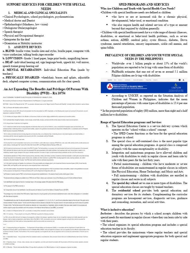 Inclusion - Describes The Process by Which A School Accepts Children ...