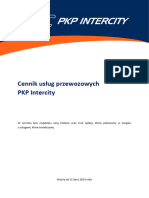 Cennik Uslug Przewozowych PKP Intercity Od 11 07 2023-Zmiana-Nr-3