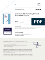 Evaluation of The Voluntary National Tests: Phase 1 (1999) : This PDF Is Available at