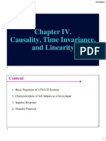 Chapter 4. Causality, Time Invariance, and Linearity