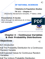 4.1 CHAPTER 4 - Continuous RV Probality Distributions - AUDIO