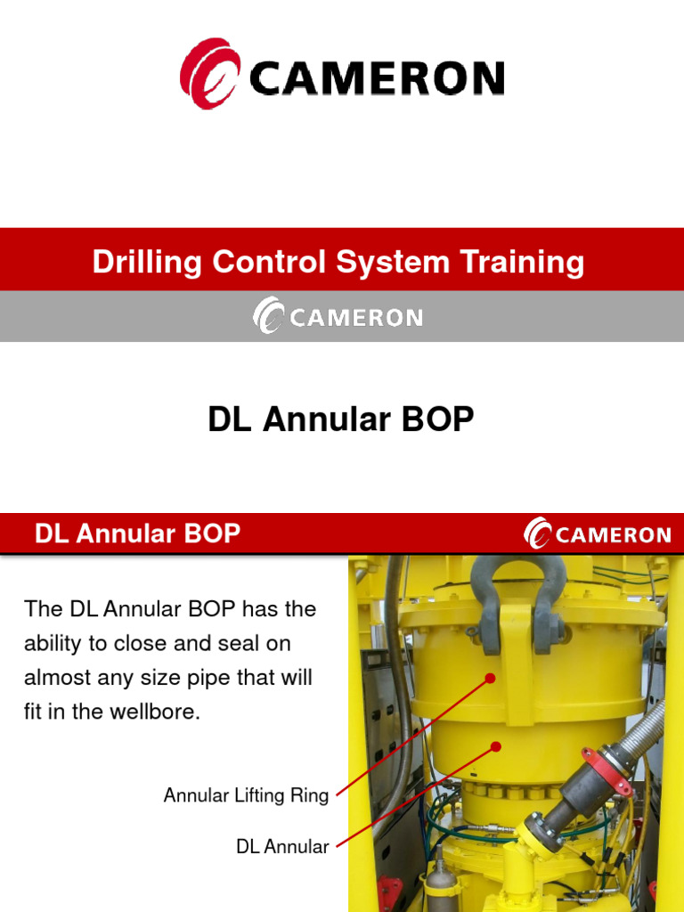 DL Annular BOP Overview and Operation | PDF | Gas Technologies ...