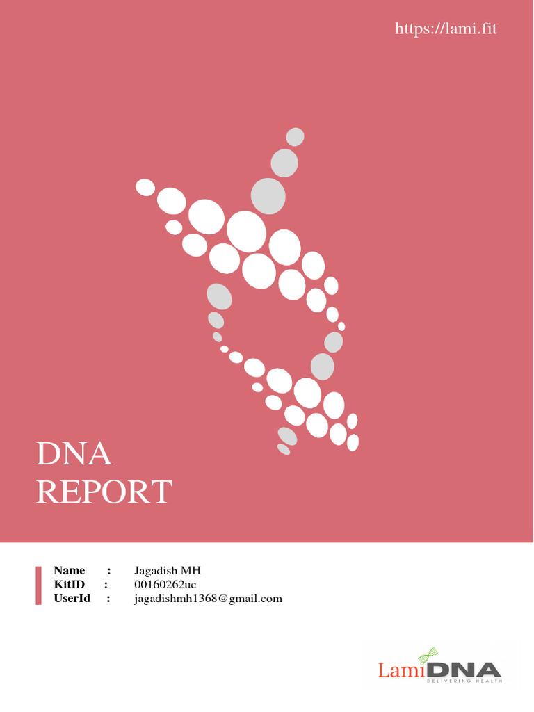 Jagadish MH (00160262uc) Dnareport | PDF | Inflammation | Endurance