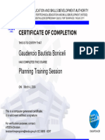 G. Boniceli Certificate of Completion PTS