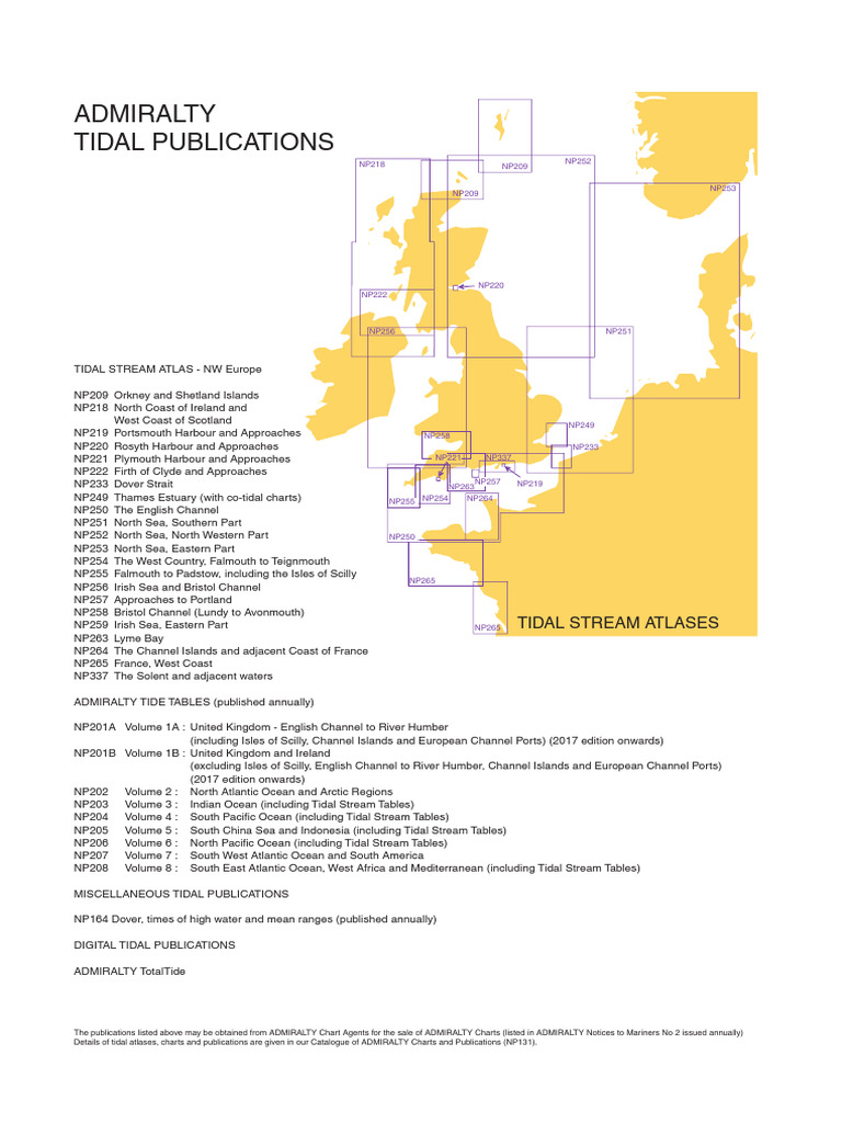 Tidal Stream Atlases Overview | PDF | Tide | North Sea