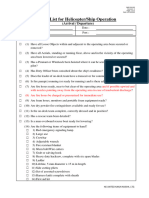 Check List For Helicopter Ship Operation