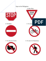 40 Common Road Signs in The Philippines