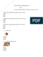 Dat English Q4 Test 3