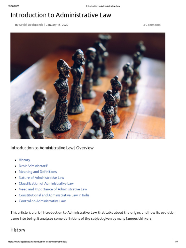 Introduction To Administrative Law Pdf Administrative Law