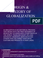 Origin & History of Globalization