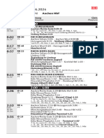 Aachen - Timetable