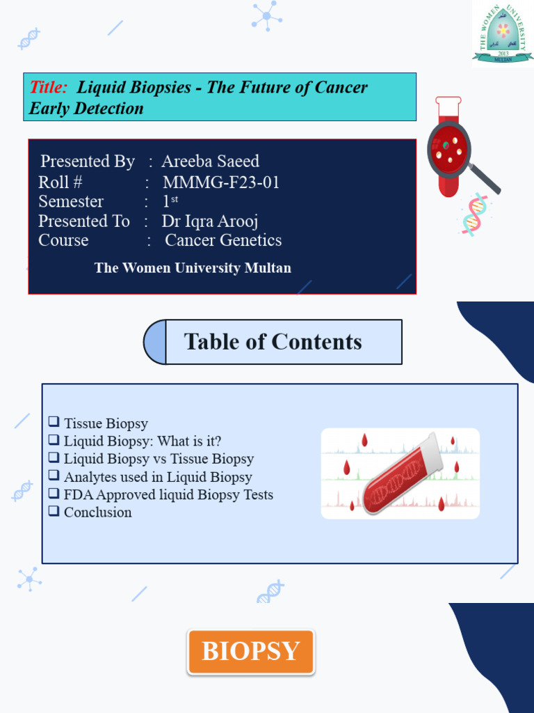 Genetic Testing For Cancer Breakthrough by Slidesgo (Autosaved) | PDF ...