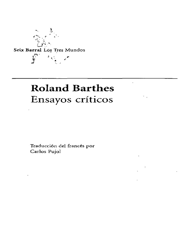 Barthes - Las Tareas de La Crítica Brechtiana | PDF | Semiótica ...