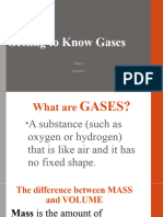 Getting To Know Gases Without Answers