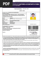 Admit Card