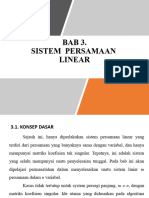 BAB 1 Sistem Persamaan Linier