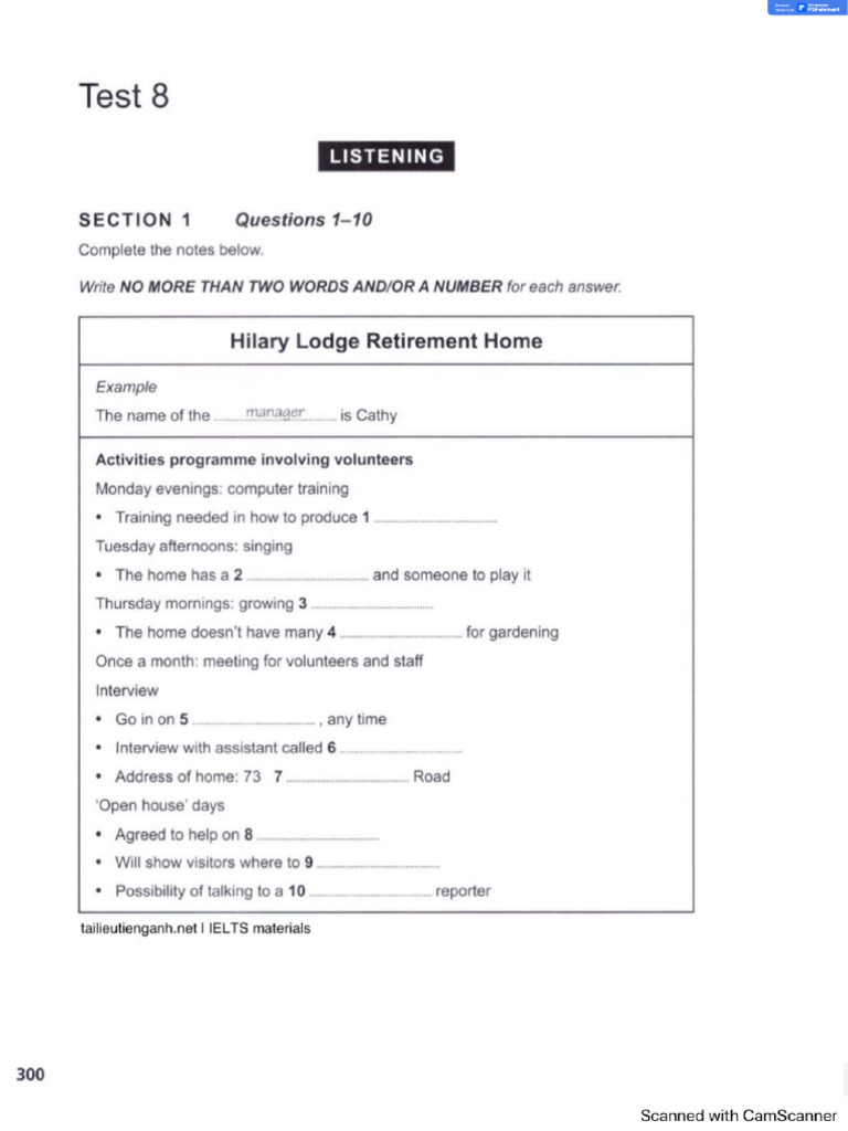 ILETS General Trainig Review Test | PDF
