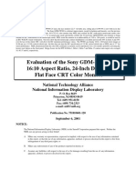 Evaluation of The Sony GDM-FW900 National Information Display Laboratory