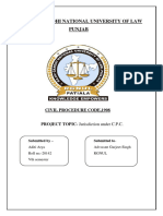 Civil Procedure Code Project VTH Sem