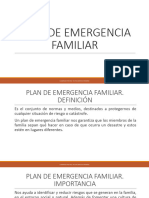 PLAN DE EMERGENCIA FAMILIAR