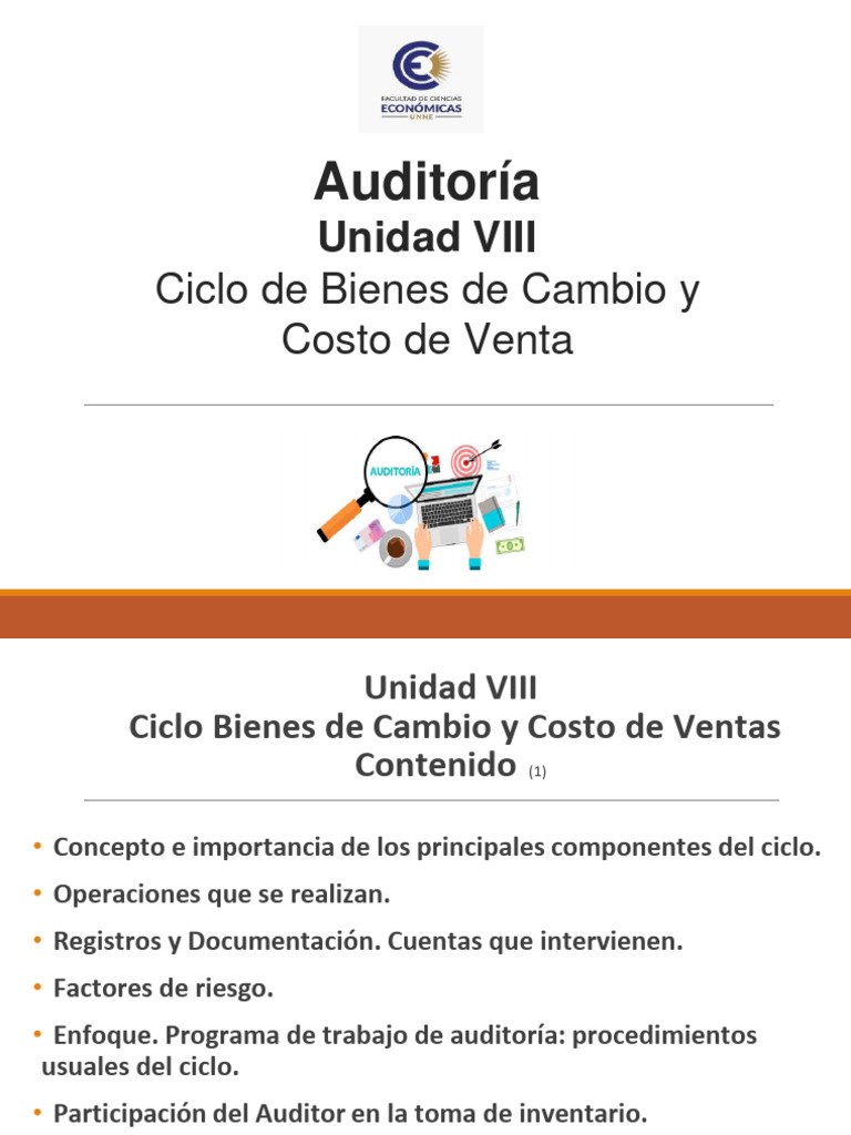Auditoría del Ciclo de Bienes y Costos | PDF | Auditoría | Costo