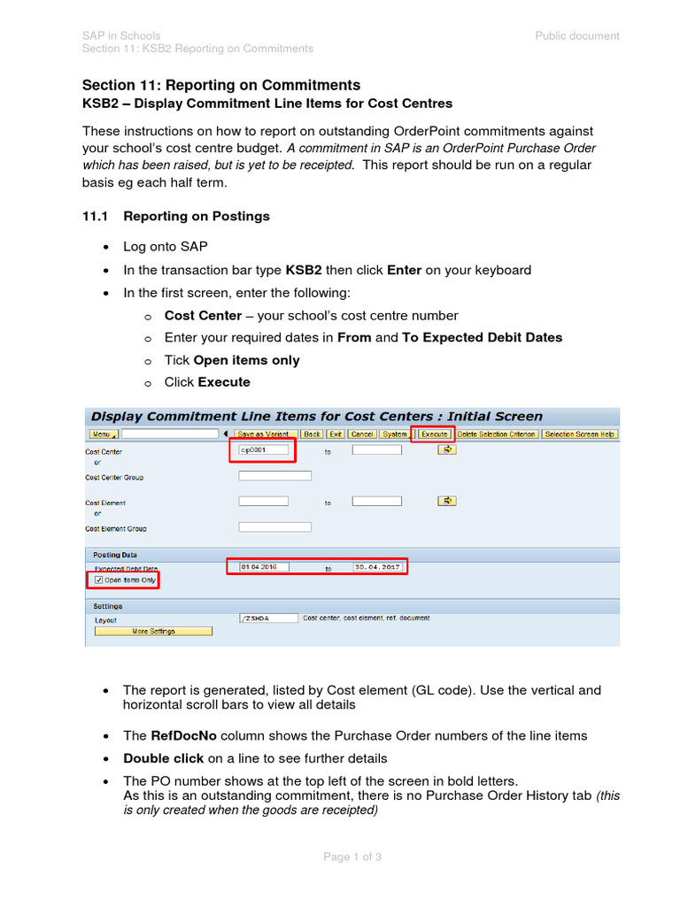 KSB2 Commitment Reporting Guide | PDF | Accounts Payable | Computing