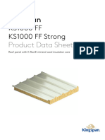 Kingspan KS1000 FF KS1000 FF Strong Product Data Sheet: Roof Panel With K-Roc® Mineral Wool Insulation Core