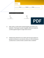 Evaluacion Diagnostica Matematica 6to A 2023-24