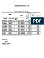 Bneo Confirmation Slip