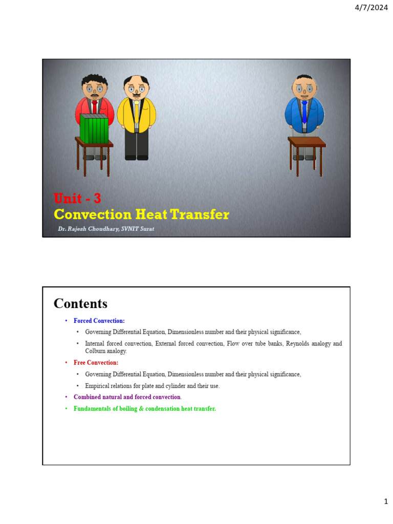 Convection Heat Transfer Fundamentals | PDF | Fluid Dynamics | Boundary ...