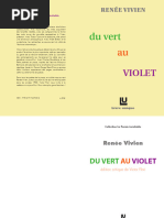 Livre 'Du Vert Au Violet' - Renée Vivien - Edition Originale 1903 - Relié