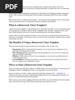 Homework Chart Template Excel